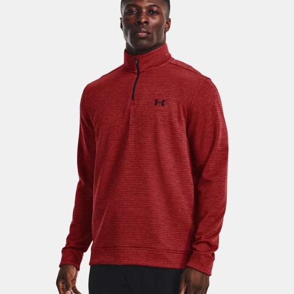 Under Armour Other - NWT Under Armour Storm Cold Gear Loose Fit ¼ Zip Burgundy Fleece Sweater mens XL